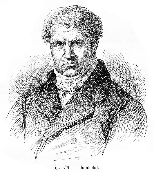 Alexander von Humboldt engraving 1881