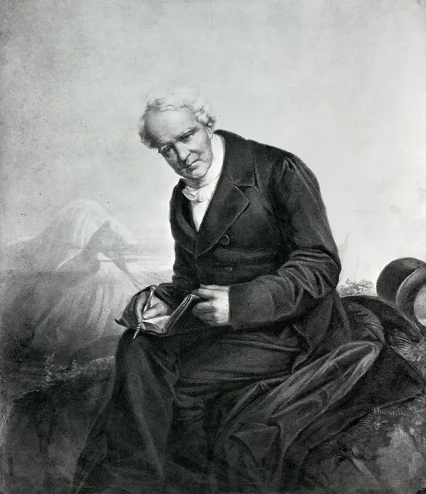 Framed Print : Alexander Von Humboldt; Seated; Illustra Framed Print : Alexander Von Humboldt; Seated; Illustra