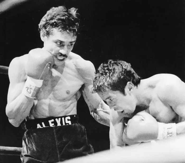 Framed Print : Alexis Arguello Punching on Bobby Chacon Framed Print : Alexis Arguello Punching on Bobby Chacon