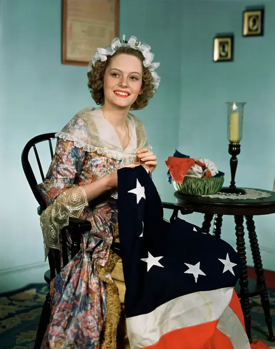 Framed Print : Alexis Smith as Betsy Ross