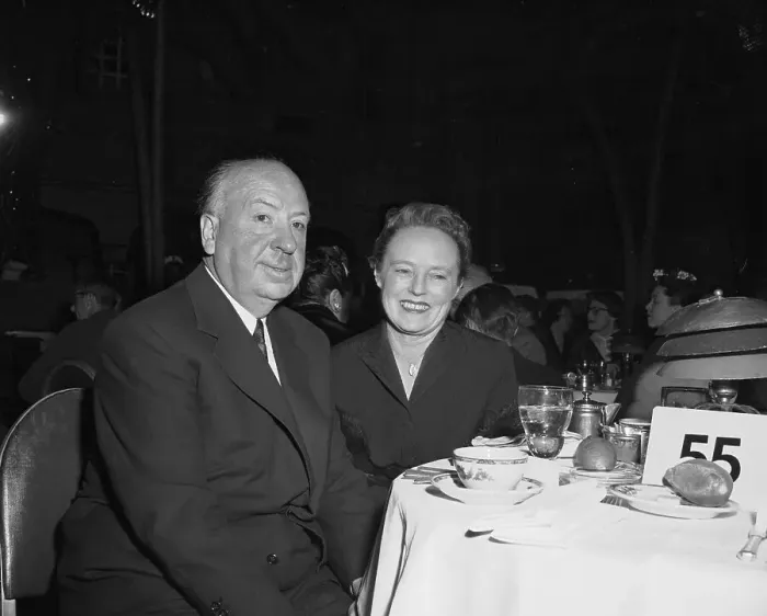 Framed Print : Alfred and Alma Hitchcock