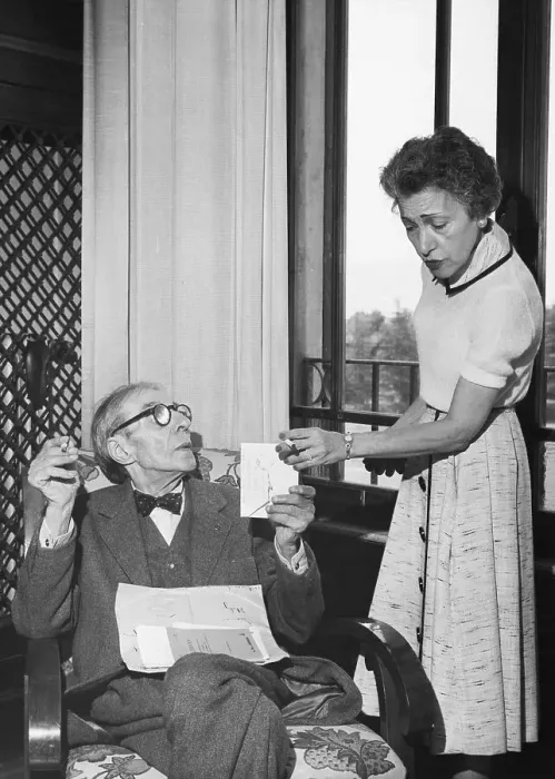 Framed Print : Alfred Cortot with His Wife