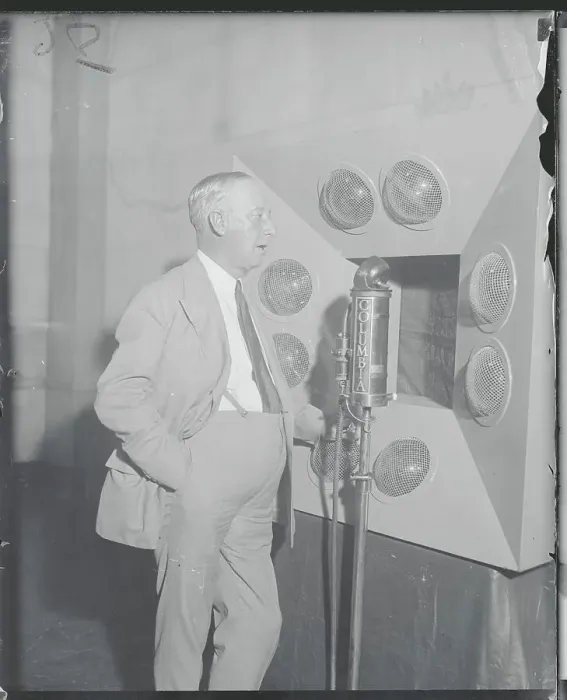 Framed Print : Alfred E. Smith Broadcasting Framed Print : Alfred E. Smith Broadcasting