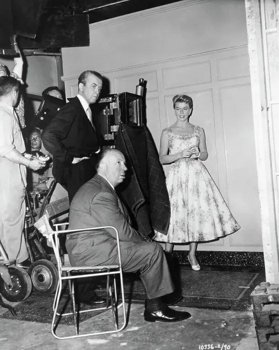 Framed Print : Alfred Hitchcock, Doris Day and James Stewart Framed Print : Alfred Hitchcock, Doris Day and James Stewart