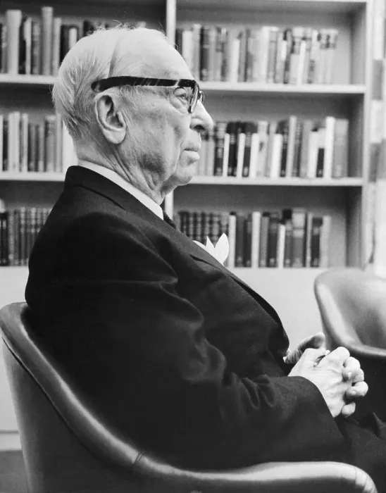 Framed Print : Alfred P. Sloan, Jr. Sitting by Bookshelf Framed Print : Alfred P. Sloan, Jr. Sitting by Bookshelf