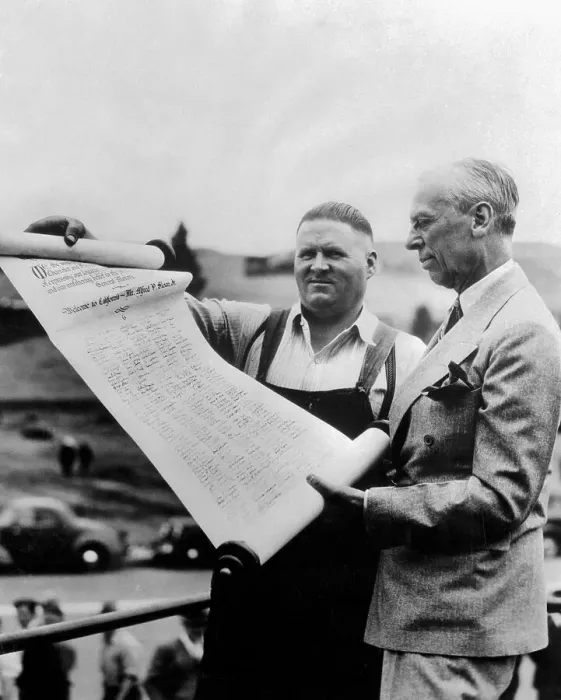 Framed Print : Alfred P. Sloan Receiving Scroll Framed Print : Alfred P. Sloan Receiving Scroll