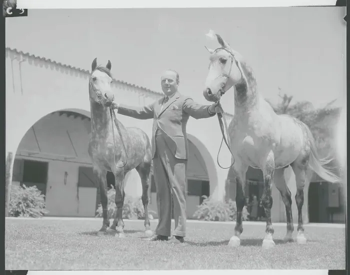 Framed Print : Alfred Potocki Posing with His Horse Favorites Framed Print : Alfred Potocki Posing with His Horse Favorites
