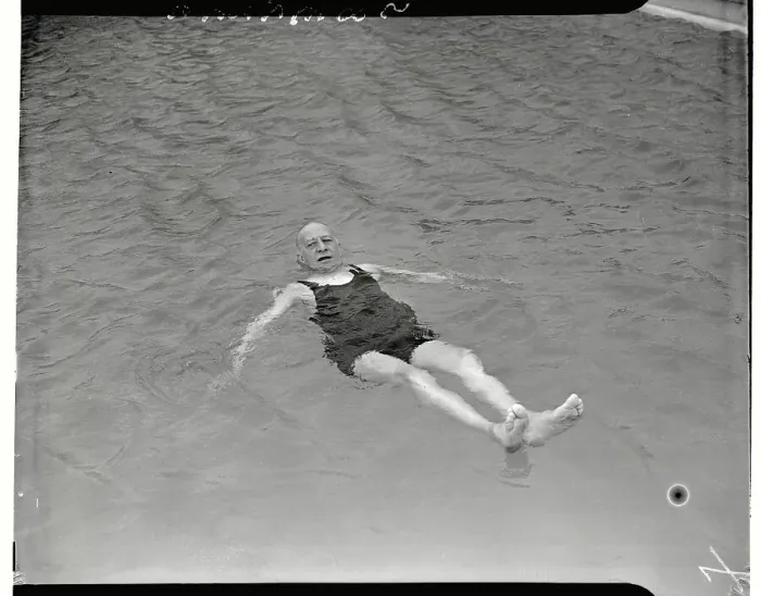 Framed Print : Alfred Smith Taking a Swim Framed Print : Alfred Smith Taking a Swim