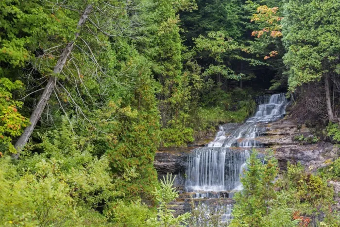 Framed Print : Alger Falls in autumn, Munising, Upper Peninsula, Michigan, USA Framed Print : Alger Falls in autumn, Munising, Upper Peninsula, Michigan, USA