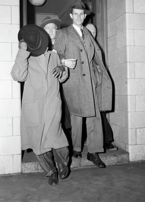 Framed Print : Alger Hiss Handcuffed to Receive Sentence Framed Print : Alger Hiss Handcuffed to Receive Sentence