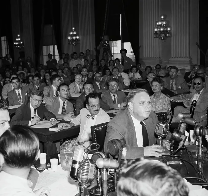 Framed Print : Alger Hiss Listening To Whittaker Chambers Framed Print : Alger Hiss Listening To Whittaker Chambers