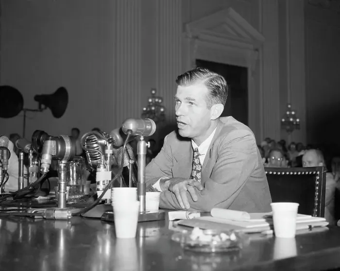 Framed Print : Alger Hiss Takes the Stand Framed Print : Alger Hiss Takes the Stand