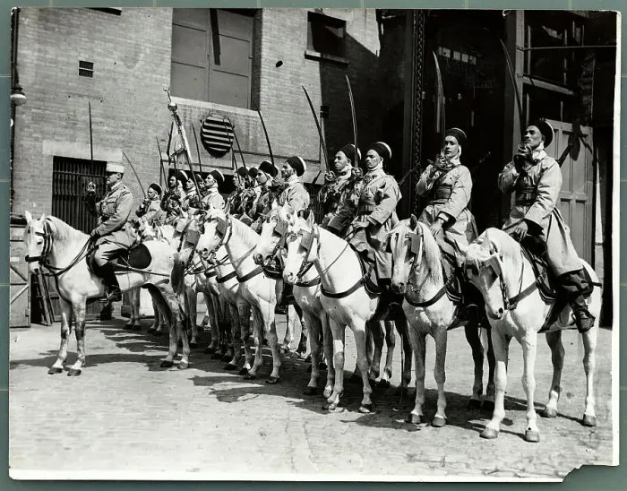 Framed Print : Algerian Cavalry Saluting with Their Swords Framed Print : Algerian Cavalry Saluting with Their Swords
