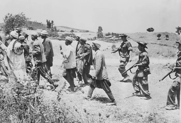 Framed Print : Algerian Rebels Arrested by Soldiers Framed Print : Algerian Rebels Arrested by Soldiers