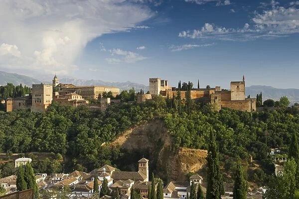 Alhambra fortress complex, Granada, Andalusia, Spain, Europe