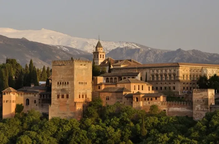 Framed Print : The Alhambra at sunset, Grenada, Spain