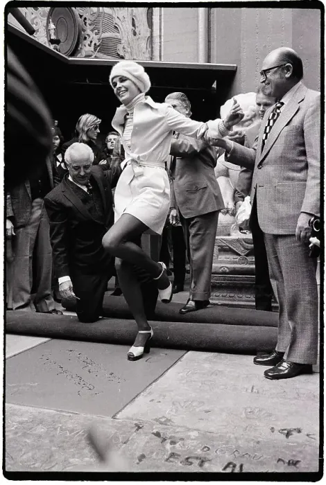 Framed Print : Ali MacGraw Puts Prints In Cement Framed Print : Ali MacGraw Puts Prints In Cement