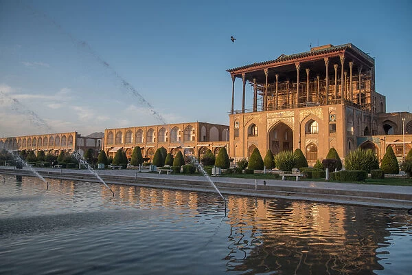 The Ali Qapu palace at Naqsh-e-Jahan Square, Iran