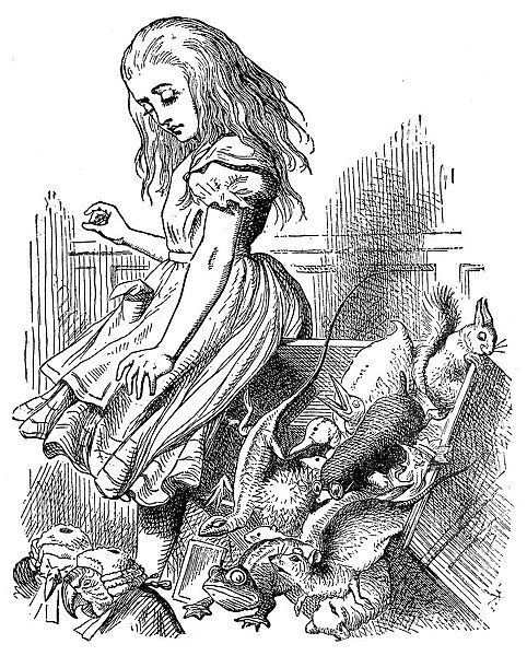 Alice with animals - Alice in Wonderland 1897