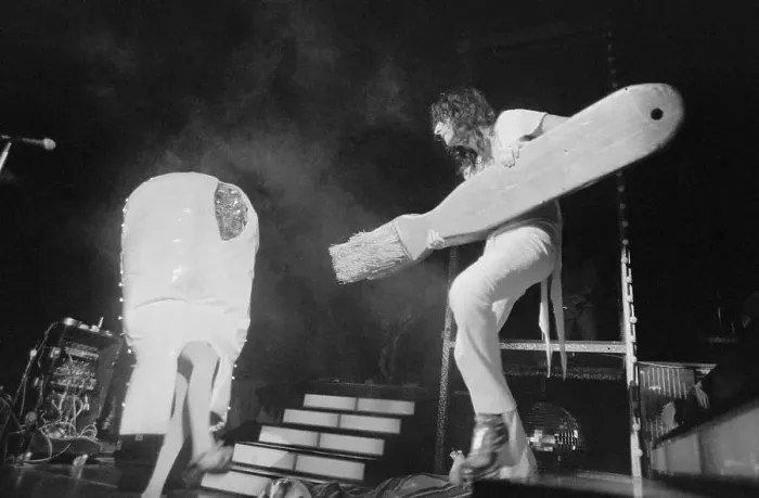 Framed Print : Alice Cooper Performing on Stage
