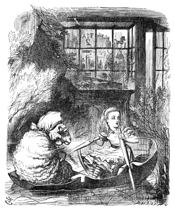 Framed Print : Alice through the looking glass Framed Print : Alice through the looking glass