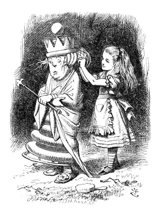 Framed Print : Alice through the looking glass