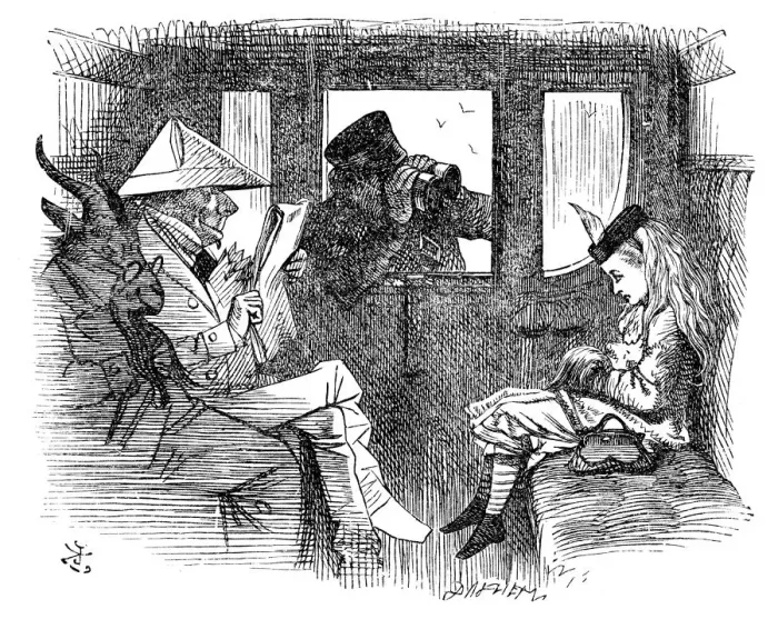 Framed Print : Alice through the looking glass Framed Print : Alice through the looking glass