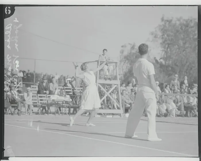 Framed Print : Alice Marble and John Van Ryn in Tennis Action Framed Print : Alice Marble and John Van Ryn in Tennis Action