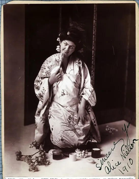Framed Print : Alice Nielsen as Madama Butterfly Framed Print : Alice Nielsen as Madama Butterfly