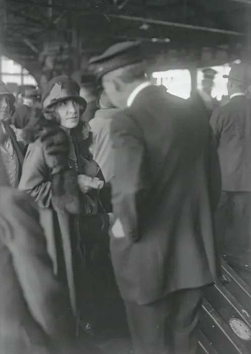 Framed Print : Alice Rhinelander Arriving from Abroad