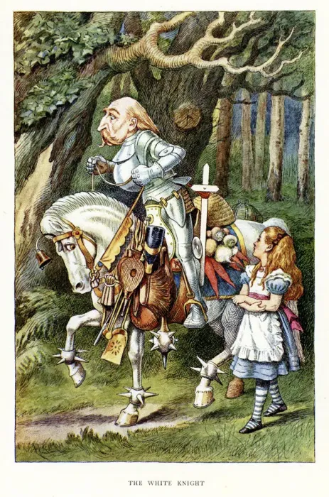 Framed Print : Alice and the White Knight Framed Print : Alice and the White Knight