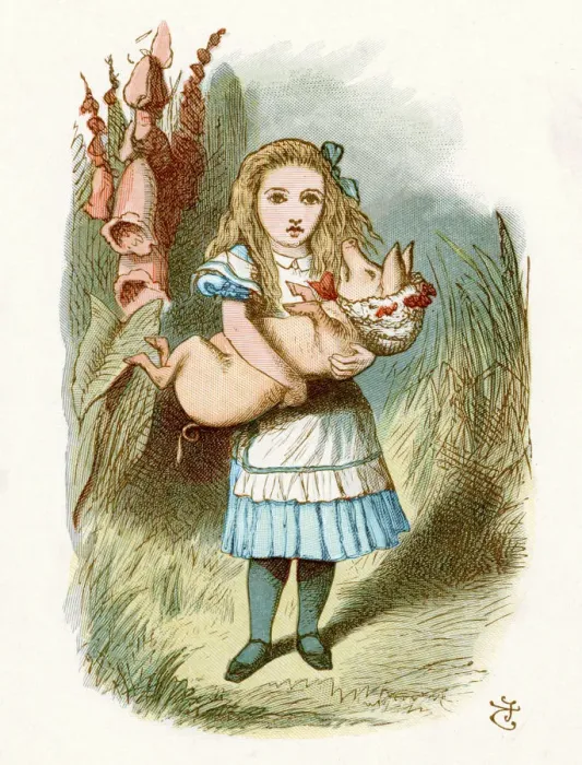 Framed Print : Alice in Wonderland Framed Print : Alice in Wonderland
