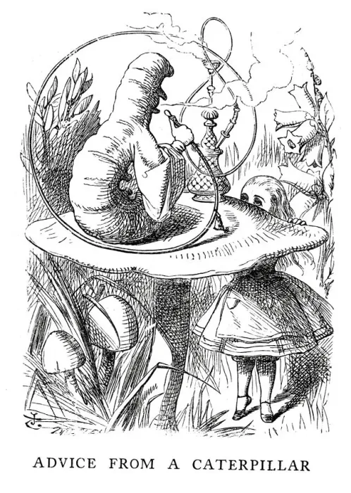 Framed Print : Alice in Wonderland - Advice from a Caterpillar Framed Print : Alice in Wonderland - Advice from a Caterpillar