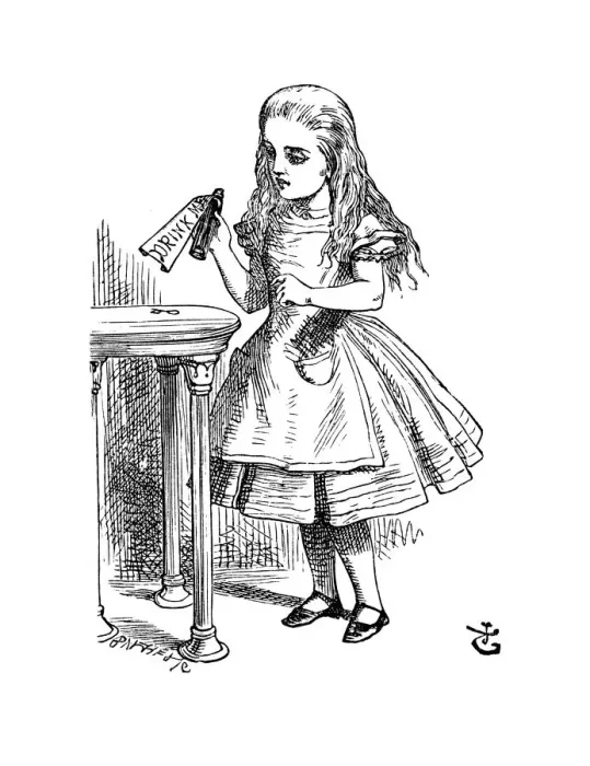 Framed Print : Alice in Wonderland - Drink Me Framed Print : Alice in Wonderland - Drink Me