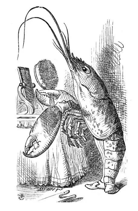 Framed Print : Alice in Wonderland - The Lobster Framed Print : Alice in Wonderland - The Lobster