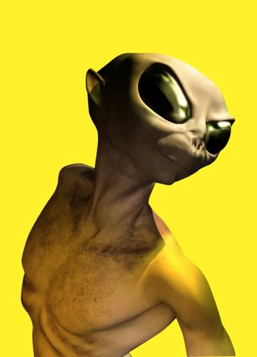 Framed Print : Alien, artwork Framed Print : Alien, artwork