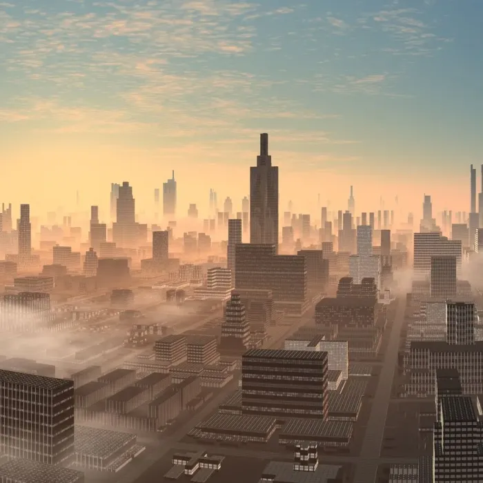 Framed Print : Alien city, artwork Framed Print : Alien city, artwork