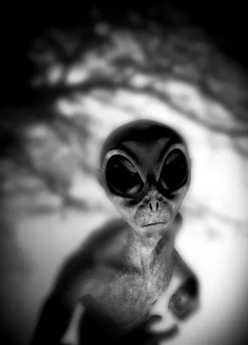 Framed Print : Alien, illustration