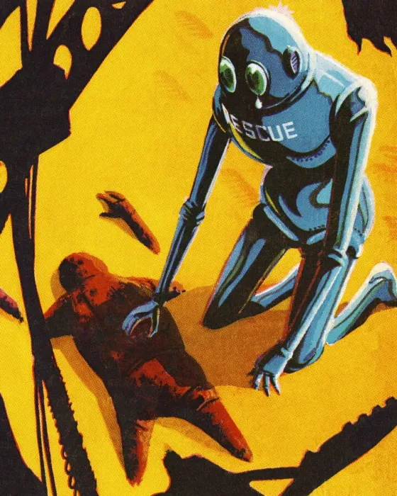 Framed Print : Two Alien Robots Framed Print : Two Alien Robots
