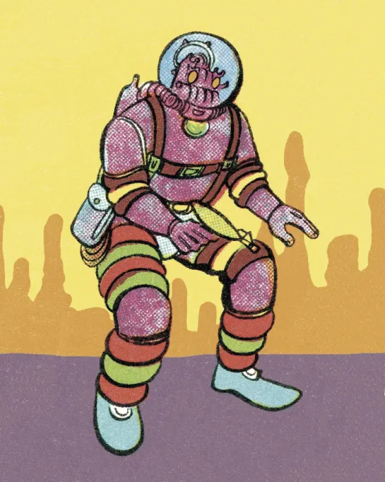 Framed Print : Alien Spaceman Framed Print : Alien Spaceman