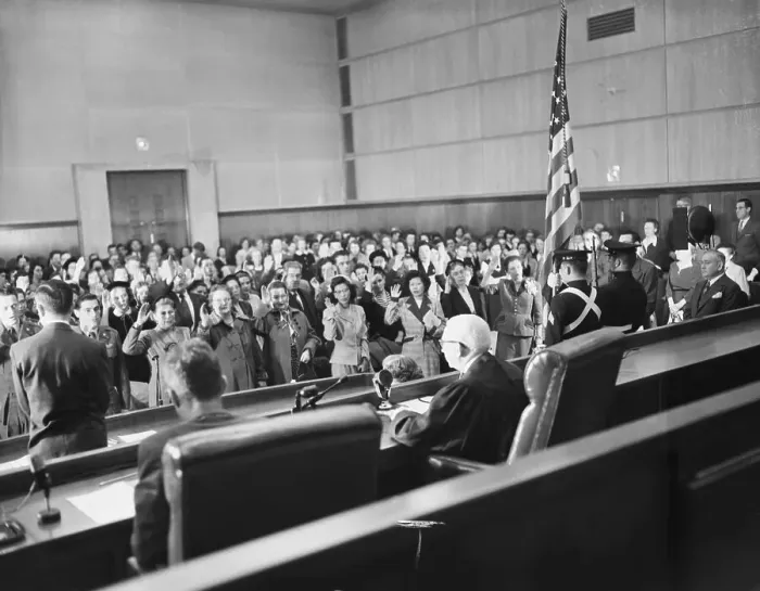 Framed Print : Aliens Taking Oath of Allegiance Framed Print : Aliens Taking Oath of Allegiance