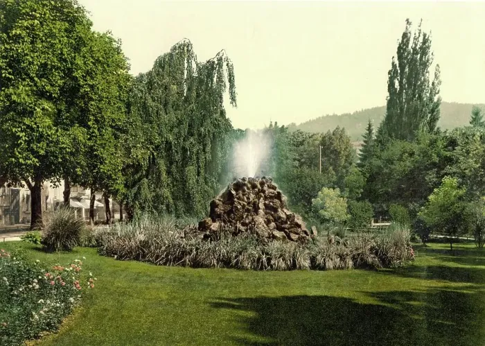 Framed Print : Allee in the Lichtental district, Baden-Baden, Baden-Wuerttemberg, Germany, Historic, digitally restored reproduction of a photochromic print from the 1890s Framed Print : Allee in the Lichtental district, Baden-Baden, Baden-Wuerttemberg, Germany, Historic, digitally restored reproduction of a photochromic print from the 1890s