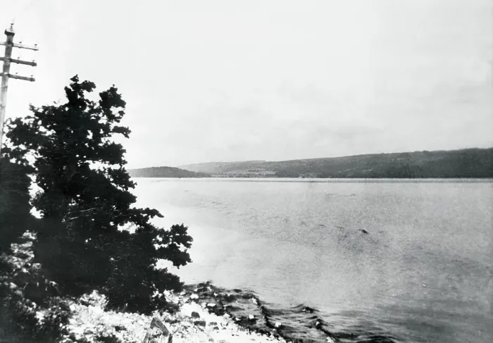 Framed Print : Alleged Image of Loch Ness Monster Framed Print : Alleged Image of Loch Ness Monster