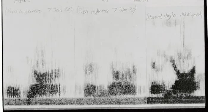 Framed Print : What is Allegedly Howard Hughes's Voiceprint Framed Print : What is Allegedly Howard Hughes's Voiceprint
