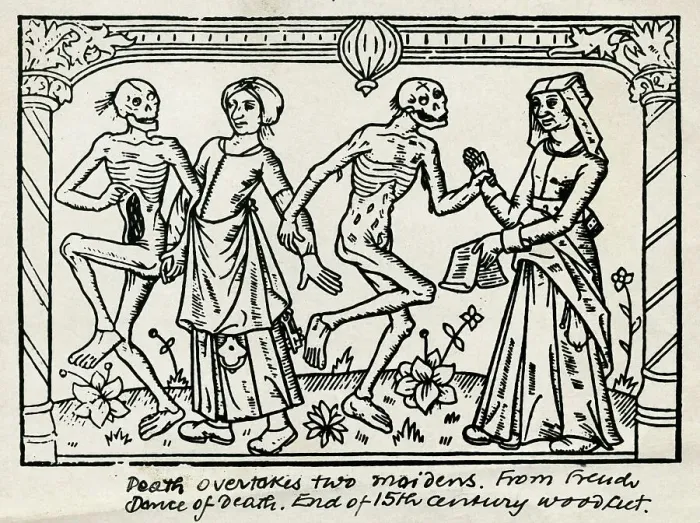 Framed Print : Allegorical Illustration of Death Framed Print : Allegorical Illustration of Death