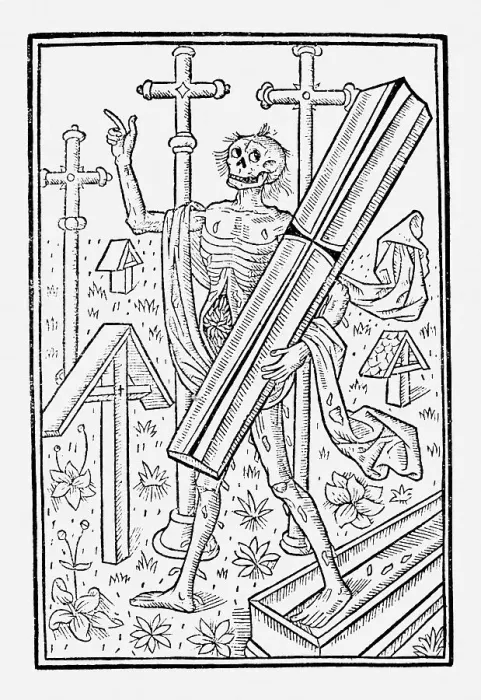 Framed Print : Allegorical Representaion Of Death Framed Print : Allegorical Representaion Of Death