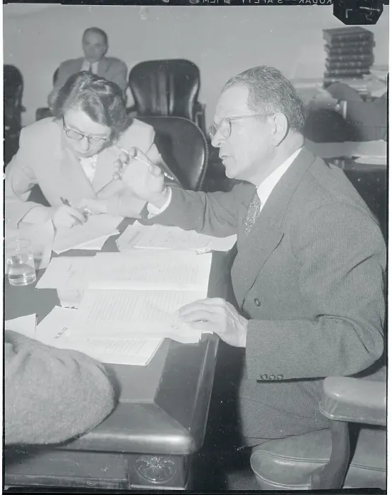 Framed Print : Allen Ellender Speaking at a Press Conference Framed Print : Allen Ellender Speaking at a Press Conference