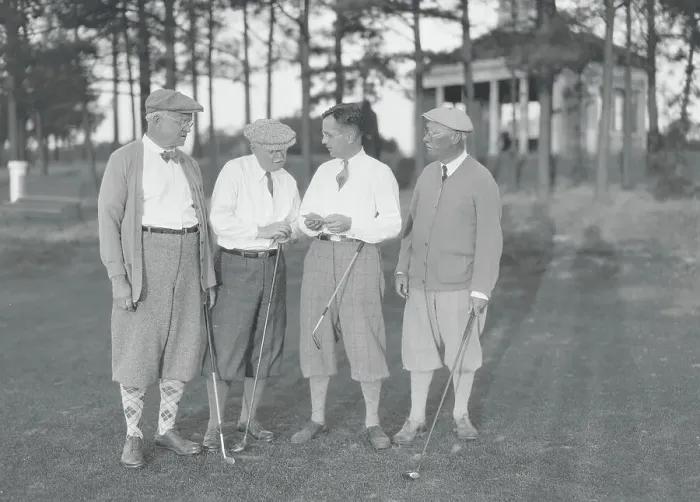 Framed Print : Allen Treadway and Other Golfers Conversing on the Green Framed Print : Allen Treadway and Other Golfers Conversing on the Green
