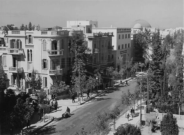 Allenby Street in Tel Aviv, Israel, circa 1930