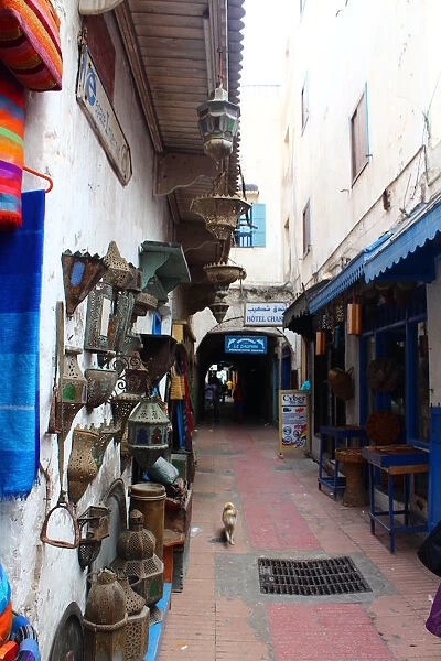 An alley in the souks of Essaouira